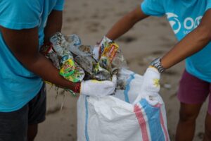 A park cleanup is a great addition to green events. 