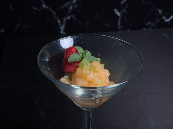 Melon sorbet.