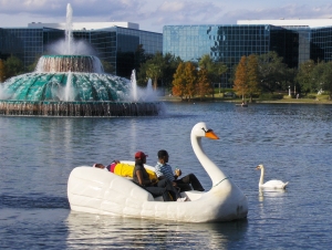 Lake Eola Swan Boat in Downtown Orlando